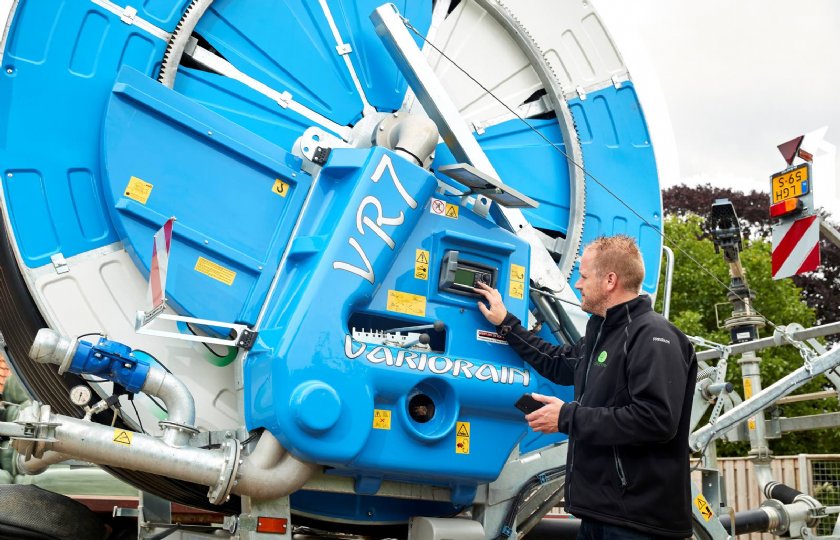 Akkerbouwer+kiest+voor+regenhaspel+met+automatische+aansturing